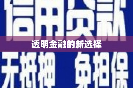员林透明金融的新选择