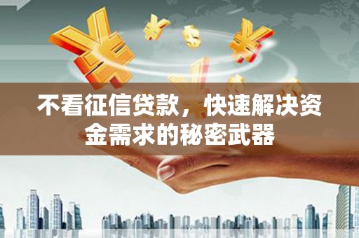 员林不看征信贷款，快速解决资金需求的秘密武器