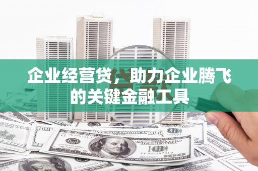 员林企业经营贷，助力企业腾飞的关键金融工具