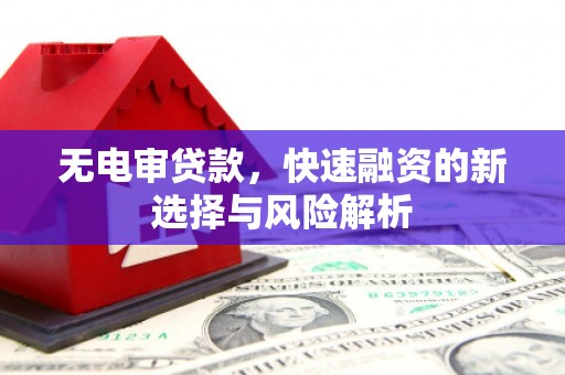 员林无电审贷款，快速融资的新选择与风险解析