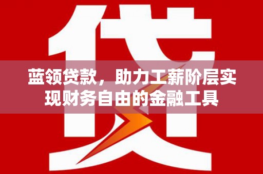 员林蓝领贷款，助力工薪阶层实现财务自由的金融工具