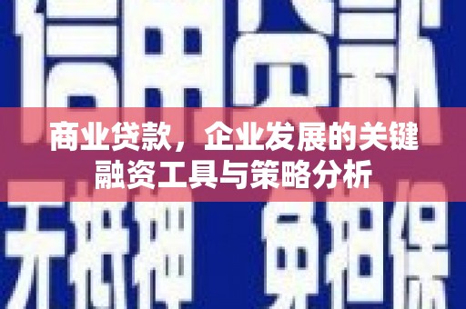 员林商业贷款，企业发展的关键融资工具与策略分析