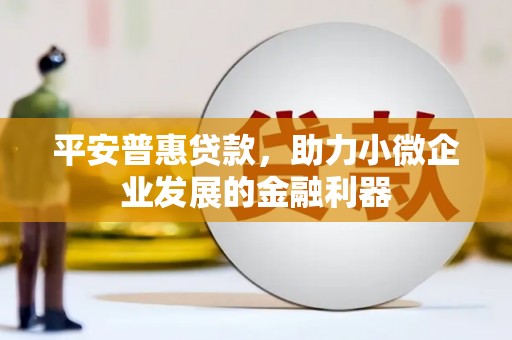 员林平安普惠贷款，助力小微企业发展的金融利器