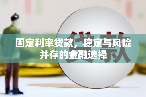 员林固定利率贷款，稳定与风险并存的金融选择
