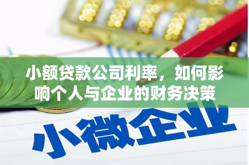 员林小额贷款公司利率，如何影响个人与企业的财务决策