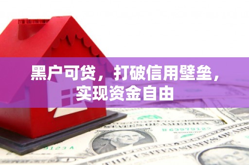 员林黑户可贷，打破信用壁垒，实现资金自由