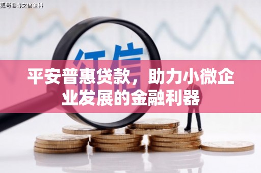 员林平安普惠贷款，助力小微企业发展的金融利器