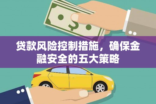 员林贷款风险控制措施，确保金融安全的五大策略