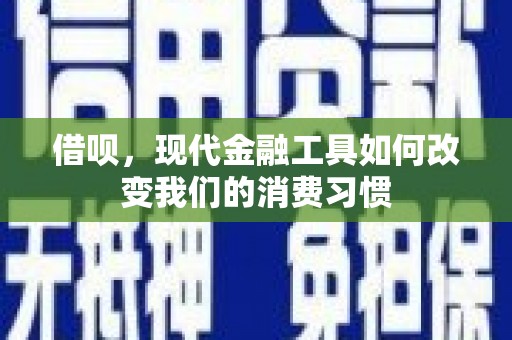 员林借呗，现代金融工具如何改变我们的消费习惯
