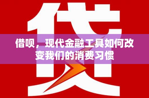 员林借呗，现代金融工具如何改变我们的消费习惯
