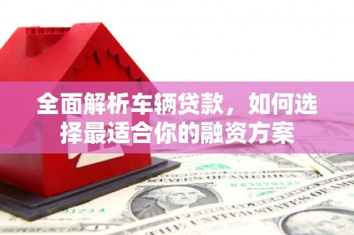 员林全面解析车辆贷款，如何选择最适合你的融资方案