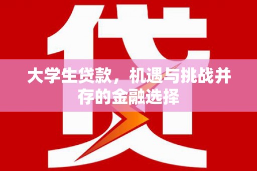 员林大学生贷款，机遇与挑战并存的金融选择