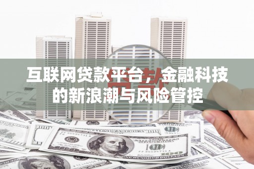 员林互联网贷款平台，金融科技的新浪潮与风险管控
