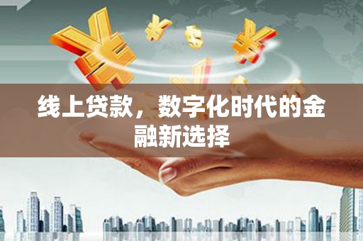 员林线上贷款，数字化时代的金融新选择