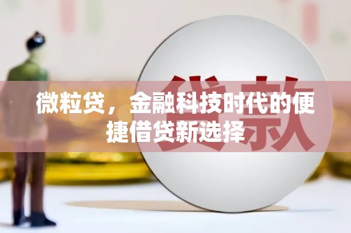 员林微粒贷，金融科技时代的便捷借贷新选择