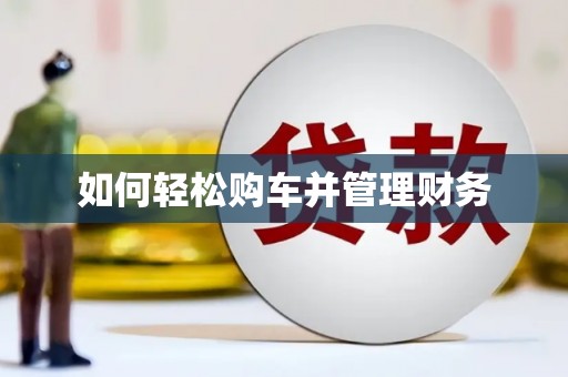员林如何轻松购车并管理财务