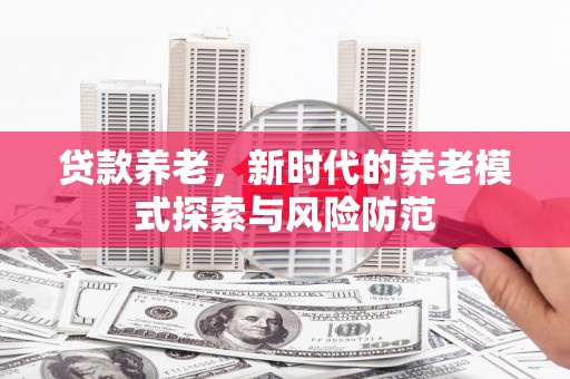 员林贷款养老，新时代的养老模式探索与风险防范