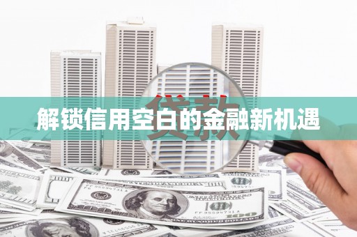 员林解锁信用空白的金融新机遇