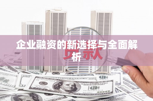 员林企业融资的新选择与全面解析