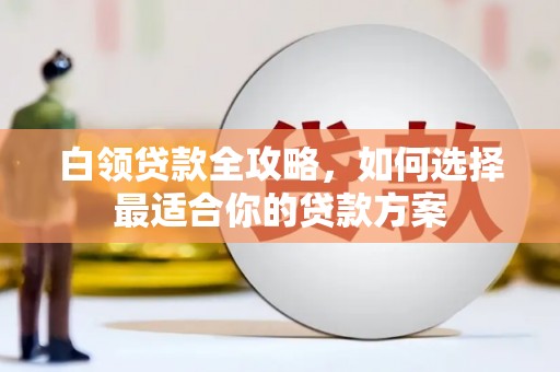 员林白领贷款全攻略，如何选择最适合你的贷款方案